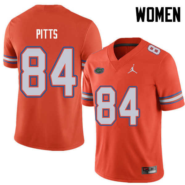 Jordan Brand Women #84 Kyle Pitts Florida Gators College Football Jerseys Sale-Orange